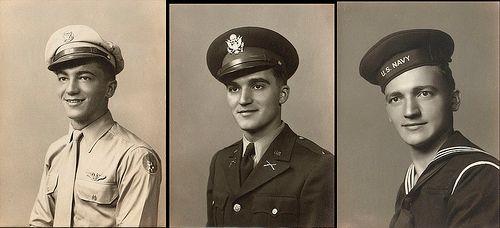3 male veterans profile photos